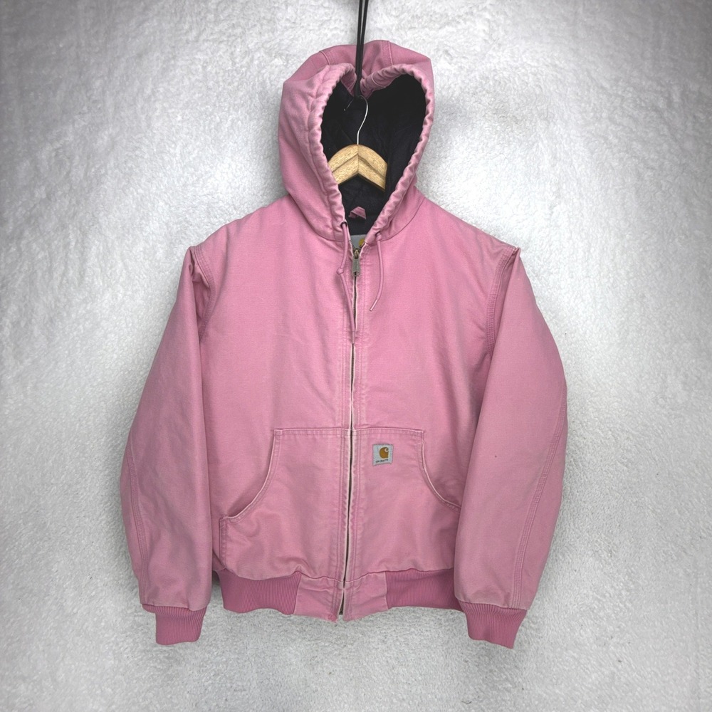Carhartt Active Jacket Quilt Lined‎ Womens Small WJ130 PKR Pink Rose